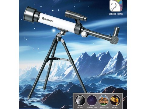 Teleskop Astronomiczny Ze Statywem Luneta Dla Początkujących + Akcesoria
