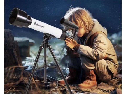 Teleskop Astronomiczny Ze Statywem Luneta Dla Początkujących + Akcesoria