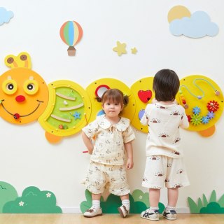 VIGA Drewniana Duża Tablica Aktywności Gąsiennica