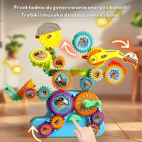 WOOPIE Interaktywne Klocki Konstrukcyjne Zębatki 18 el.