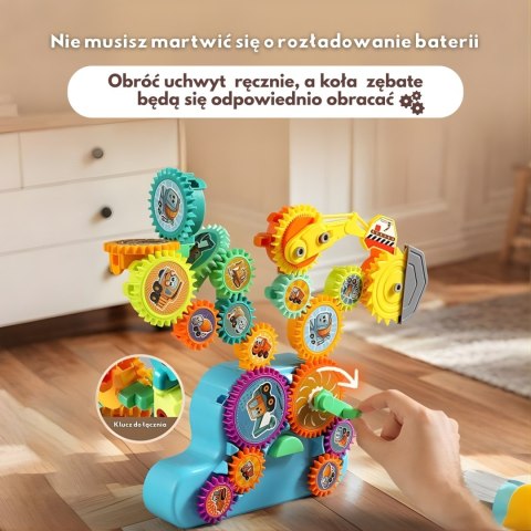 WOOPIE Interaktywne Klocki Konstrukcyjne Zębatki 18 el.