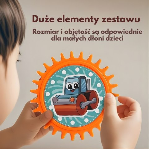 WOOPIE Interaktywne Klocki Konstrukcyjne Zębatki 18 el.