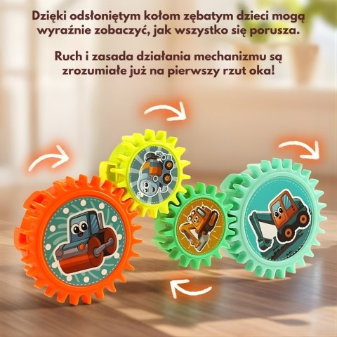 WOOPIE Interaktywne Klocki Konstrukcyjne Zębatki 18 el.