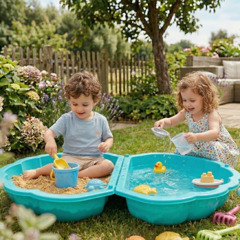 WOOPIE Piaskownica Basen Muszelka Zielona 3w1 Suchy Basen 1 szt.