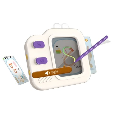 WOOPIE Tablet Graficzny Znikopis do Nauki Rysowania i Angielskiego Czytnik Kart 120 szt.