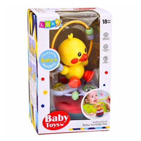 KACZUSZKA INTERAKTYWNA DLA MALUCHA WAŃKA WSTAŃKA DŹWIĘKI GRZECHOTKA