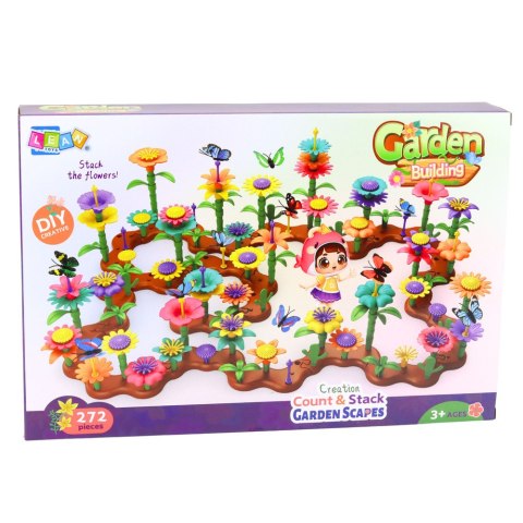 KLOCKI KONSTRUKCYJNE KREATYWNY OGRÓD KWIATY ROŚLINY 3D ZESTAW 272 EL.
