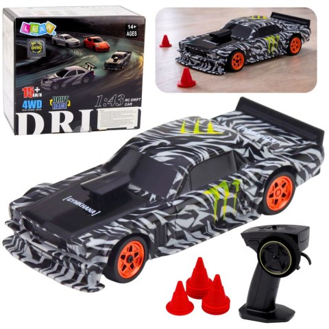 SAMOCHÓD ZDALNIE STEROWANY AUTO RC DRIFT 1:43 15KM/H 4X4 PILOT 2.4 AKUMULATOR
