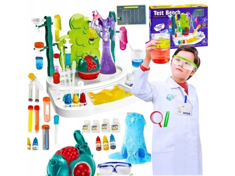 Domowe Laboratorium Warsztat Małego Chemika Zestaw Do Eksperymentów Dla Dzieci