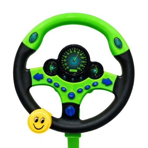 KIEROWNICA INTERAKTYWNA SYMULATOR JAZDY DLA DZIECI Z PEDAŁAMI ŚWIATŁA DŹWIĘK