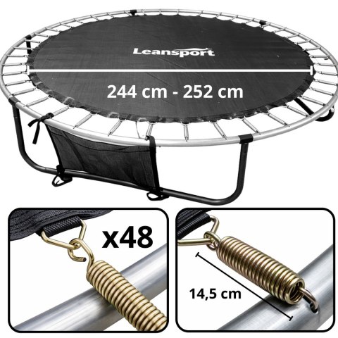 MATA BATUTA DO TRAMPOLINY OGRODOWEJ ŚREDNICA 244-252CM 8FT NA 42 SPRĘŻYNY