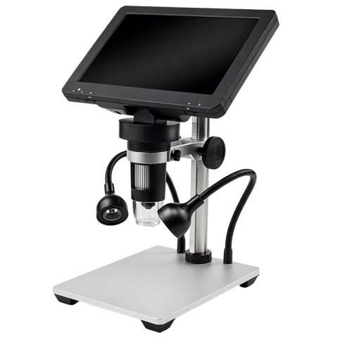 MIKROSKOP CYFROWY EDUKACYJNY POWIĘKSZENIE DO 1200X EKRAN LCD 7 CALI KAMERA