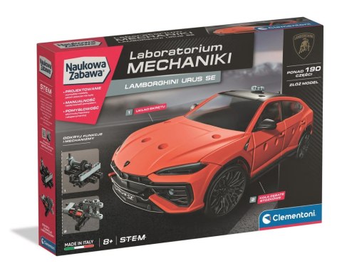 Naukowa Zabawa Klocki Laboratorium Mechaniki Lamborghini Urus Język Polski Clementoni 50246