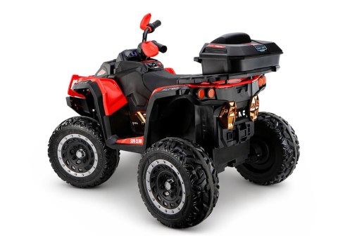 QUAD NA AKUMULATOR DLA DZIECKA XW-08 4X4 PILOT KOŁA EVA SKÓRA LED RADIO MP3