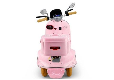 SKUTER TRÓJKOŁOWY NA AKUMULATOR DLA DZIECKA VESPA XW-05 LED MP3 USB SKÓRA