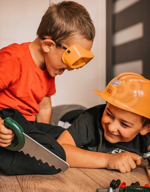 WOOPIE Duża Skryznka z Narzędziami dla Dzieci Zestaw Majsterkowicza Wkrętarko-Wiertarka 15 el.