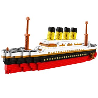 KLOCKI KONSTRUKCYJNE STATEK TITANIC DUŻY MODEL 60CM ZESTAW 3327 EL.