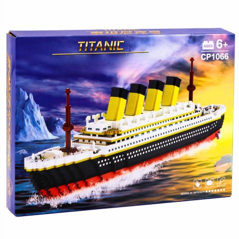 KLOCKI KONSTRUKCYJNE STATEK TITANIC DUŻY MODEL 60CM ZESTAW 3327 EL.