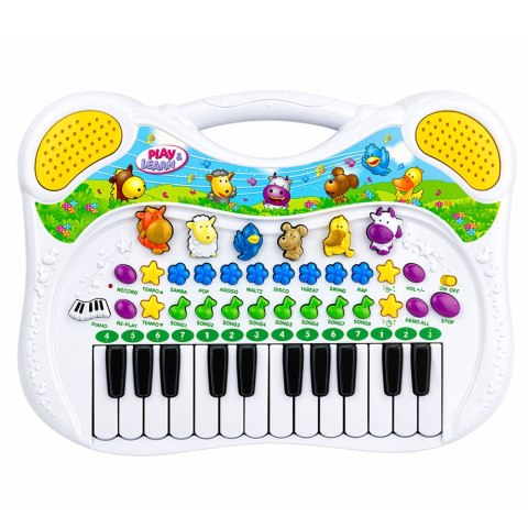 PIANINKO EDUKACYJNE INTERAKTYWNE DLA DZIECI DŹWIĘKI ZWIERZĄTKA MELODIE