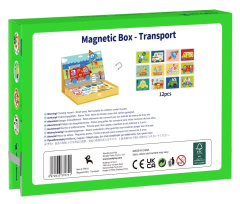 UKŁADANKA EDUKACYJNA MONTESSORI MAGNETYCZNE PUDEŁKO DLA DZIECI 80 EL TRWAŁE