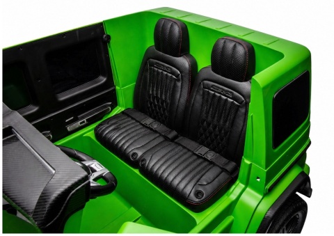 AUTO NA AKUMULATOR DLA 2 DZIECI MERCEDES G63 XXL 24V 4X200W MP4 PILOT LED EVA SKÓRA