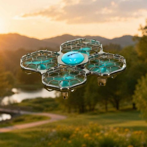 DRON ZDALNIE STEROWANY RC SYMA X26PRO AKROBACJE LED WIFI PILOT 2.4G AKUMULATOR