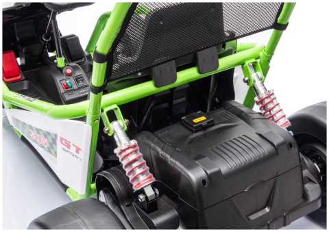 GOKART NA AKUMULATOR DLA DZIECKA DM-107 2X200W CICHY SILNIK EVA SKÓRA LED