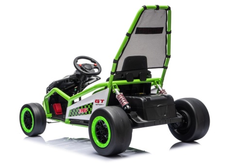 GOKART NA AKUMULATOR DLA DZIECKA DM-107 2X200W CICHY SILNIK EVA SKÓRA LED