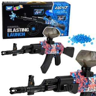 KARABIN PISTOLET ELEKTRYCZNY AUTOMATYCZNY AK47 NA KULKI WODNE ŻELOWE 70CM