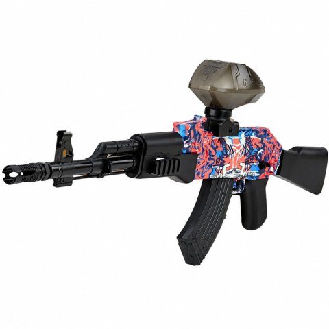KARABIN PISTOLET ELEKTRYCZNY AUTOMATYCZNY AK47 NA KULKI WODNE ŻELOWE 70CM