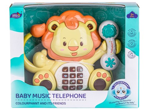 Edukacyjna Zabawka Muzyczna LEW Z Telefonem Telefon Melodie Dźwięki Podświetlenie