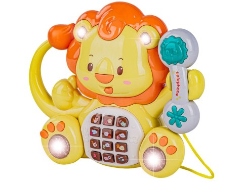 Edukacyjna Zabawka Muzyczna LEW Z Telefonem Telefon Melodie Dźwięki Podświetlenie