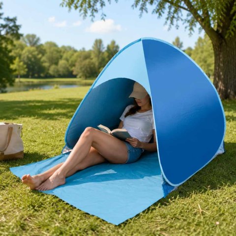 NAMIOT PLAŻOWY SAMOROZKŁADAJĄCY PARAWAN NA PLAŻĘ OGRÓD OCHRONNY UV POPUP