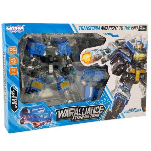 Woopie Robot Transformujący 2w1 Pojazd Bojowy Auto Autobot Zabawka Prezent