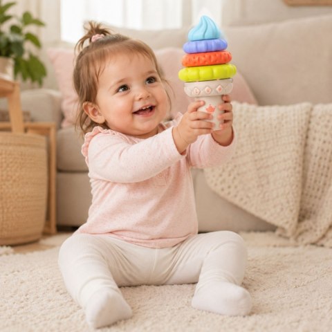WOOPIE BABY Muzyczny Lód Edukacyjny Sensoryczna Układanka 5 el. Dźwięk Światła