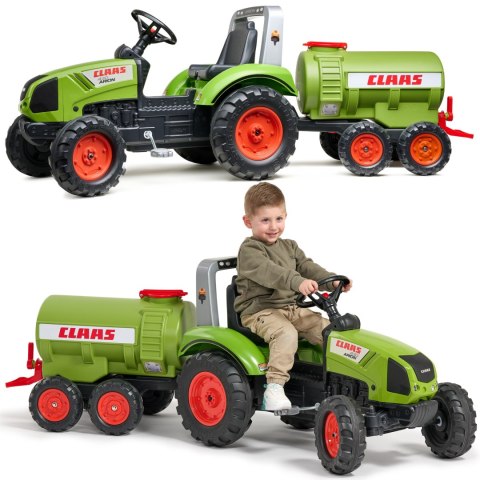 FALK Przyczepa Beczkowóz Cysterna Claas dla Dzieci 3-7 Lat do Traktora
