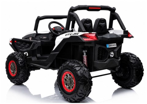 AUTO NA AKUMULATOR DLA 2 DZIECI JEEP XMX603 MP4 BUGGY 4X4 PILOT SKÓRA EVA LED