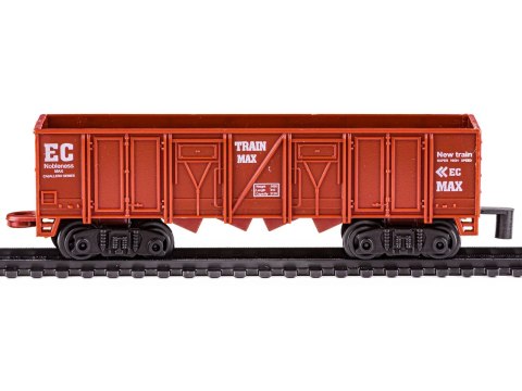 KOLEJKA ELEKTRYCZNA POCIĄG NA BATERIE RAIL KING TOWAROWY 3 WAGONY LOKOMOTYWA DWORZEC AKCESORIA
