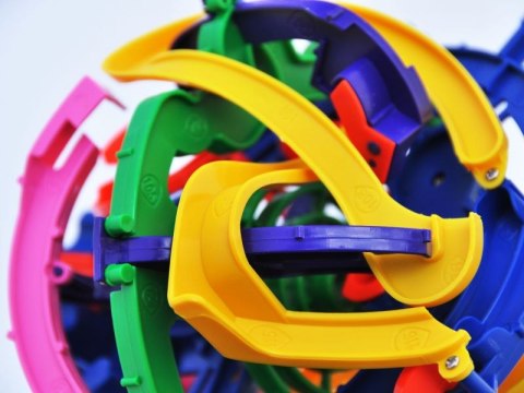 KULA LABIRYNT 3D SPRYTNA PRZEPLATANKA TOR KULKOWY GRA ZRĘCZNOŚCIOWA