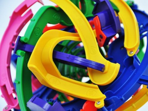 KULA LABIRYNT 3D SPRYTNA PRZEPLATANKA TOR KULKOWY GRA ZRĘCZNOŚCIOWA
