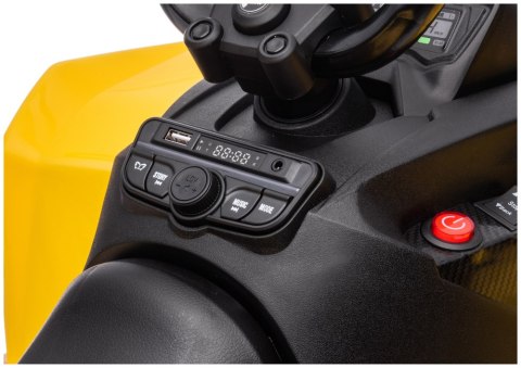 QUAD NA AKUMULATOR DLA DZIECKA 3-5 LAT CAN-AM RENEGATE 4X4 LED EVA SKÓRA PILOT 2.4