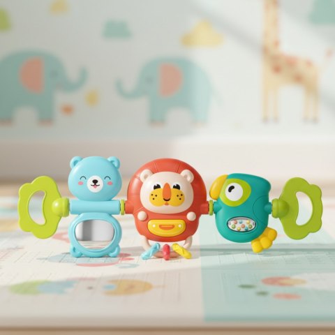 WOOPIE BABY Zawieszka Wózka Łóżeczka Sensoryczna Grająca Grzechotka Lusterko 6m+