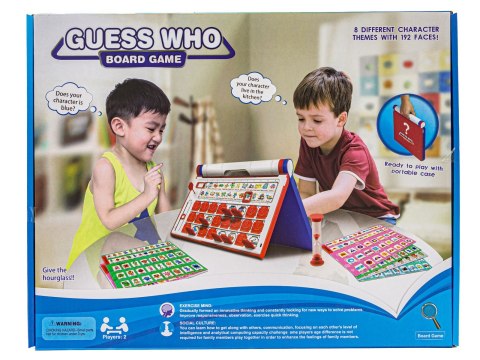 GRA PAMIĘCIOWA EDUKACYJNA RODZINNA ZGADNIJ KTO GUESS WHO TABLICA 8 PLANSZ