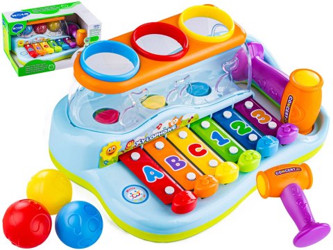 ORGANKI CYMBAŁKI PIANINKO WBIJAK EDUKACYJNY SENSORYCZNY DLA DZIECI PIŁECZKI