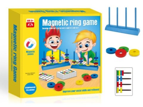 GRA LOGICZNA ZRĘCZNOŚCIOWA DLA DZIECI MAGNETYCZNE OBRĘCZE ZESTAW DOŚWIADCZALNY