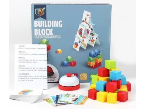 Gra Zręcznościowa Klocki Konstrukcyjne Karty Puzzle
