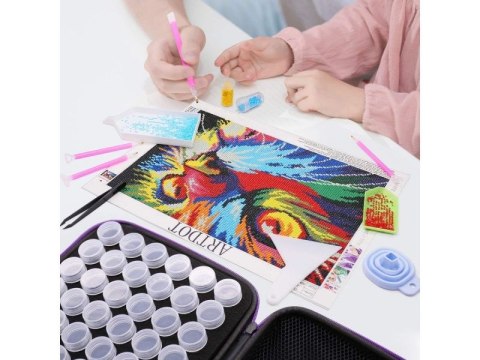 HAFT DIAMENTOWY AKCESORIA ZESTAW 60 POJEMNIKÓW ORGANIZER ETUI DIAMOND PAINTING