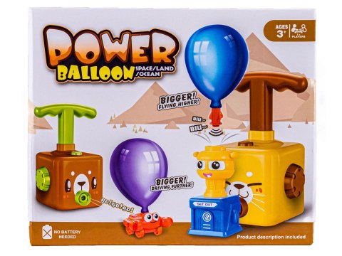 WYRZUTNIA BALONÓW MISIU LATAJĄCE BALONY JEŻDŻĄCE SAMOCHODY 12 BALONÓW ZESTAW