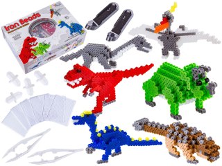 KORALIKI DO PRASOWANIA PRASOWANKA ZESTAW DINOZAURY 3D 3000 SZT. SZABLONY PODSTAWKI AKCESORIA