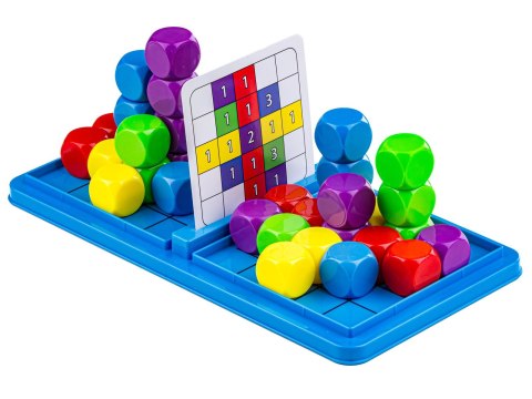 GRA LOGICZNA NA REFLEKS KOLOROWE KOSTKI KLOCKI KARTY TWO PLAYER GAME